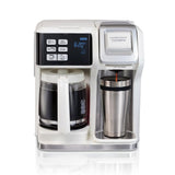 12-Cup White FlexBrew 2-Way Coffee Maker