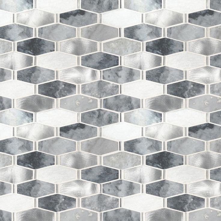 MSI Ankara 13 in. x 11.61 in. x 6mm Textured Stone Metal Mesh-Mounted Mosaic Tile (15.75 sq. ft. / case)