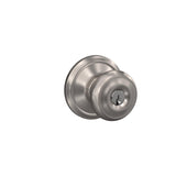 Schlage Georgian Satin Nickel Entry Lockset, ANSI Grade 2, 1-3/4 in