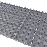 Pure Garden 11.5 in. x 11.5 in. Grey Outdoor Interlocking Square Look Polypropylene Patio and Deck Tiles (Set of 30)