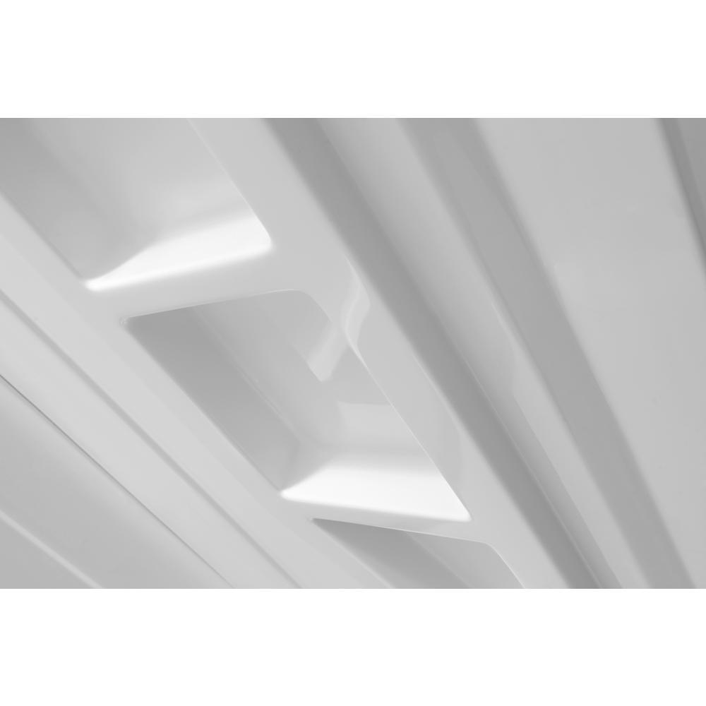 Forum 48 in. x 36 in. x 74 in. 3-piece DIY Friendly Alcove Shower Surround in White - Super Arbor