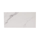 Style Selections Statuary White 12-in x 24-in Matte Porcelain Marble Look Floor Tile