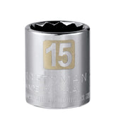 Craftsman 15 mm Metric 12 Point Standard Socket, 3/8 in. Drive