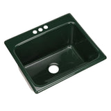Kensington Drop-In Acrylic 25 in. 3-Hole Single Bowl Utility Sink in Ice Grey - Super Arbor