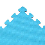 Norsk Blue/Black 24 in. x 24 in. EVA Foam Sport Multi-Purpose Reversible Interlocking Tile (36-Tile)