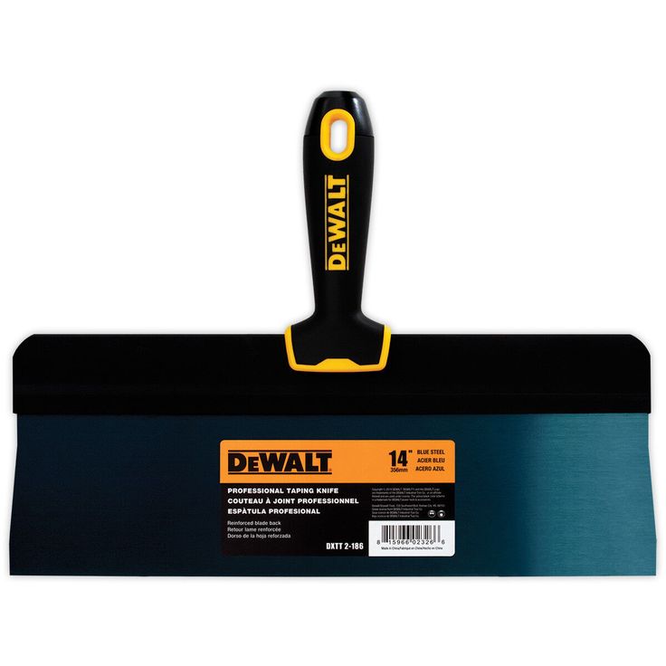 Big Back Blue Steel Taping Knife Set with Soft Grip Handles