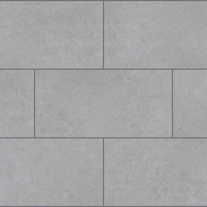 Glenbarr Concrete 22 MIL x 11.9 in. W x 23.8 in. L Click Lock Waterproof Vinyl Tile Flooring (17.7 sq. ft./case)
