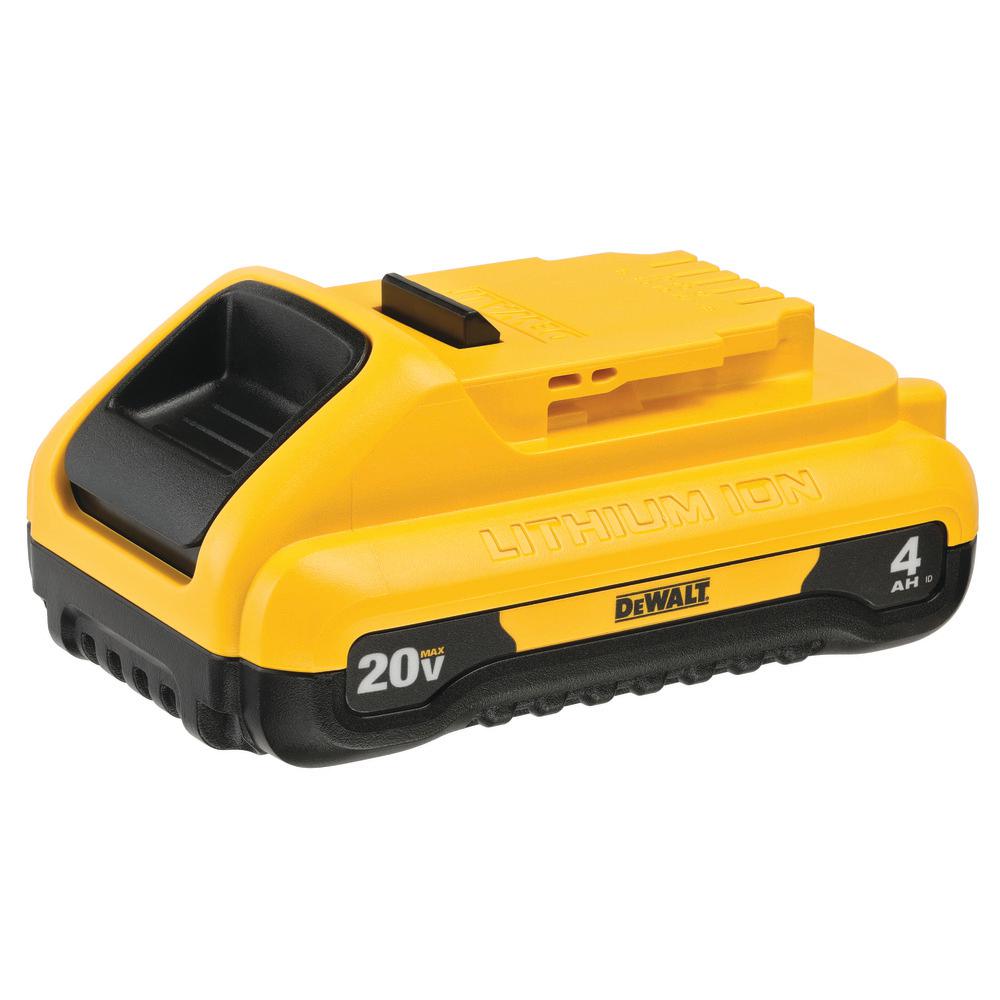 20-Volt MAX Compact Lithium-Ion 4.0Ah Battery Pack (2-Pack)