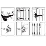 Everbilt Galvanized Gate Tee Hinge, Latch and Pull Set