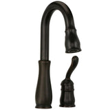 Leland Single-Handle Pull-Down Sprayer Kitchen Faucet with MagnaTite Docking in Venetian Bronze - Super Arbor