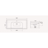Nameeks Frame Wall Mounted Bathroom Sink in White