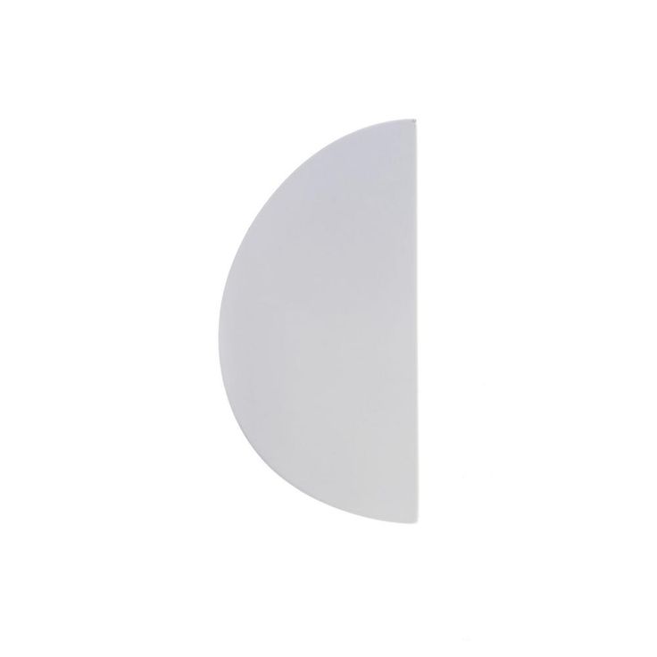 2-1/2 in. (64 mm) White Contemporary Drawer Pull