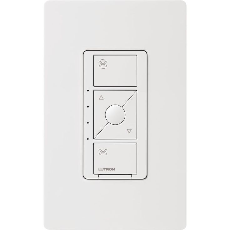 Lutron Single-Pole Caseta Wireless Smart Fan Speed Control, White