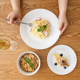 18- Piece Modern White Porcelain Dinnerware Sets (Service for Set for 6)