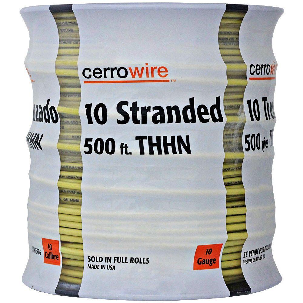 500 ft. 10/1 Black Stranded THHN Wire - Super Arbor