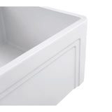 Olde London Farmhouse Fireclay 33 in. Single Bowl Kitchen Sink with Grid with Grid and Strainer - Super Arbor