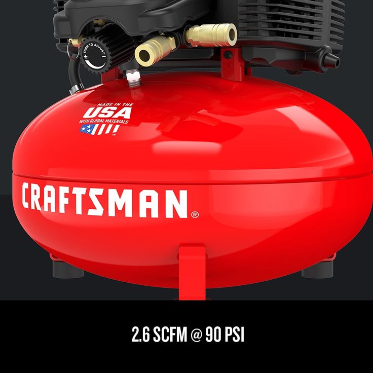 CRAFTSMAN 6-Gallon Single Stage Portable Electric Pancake Air Compressor