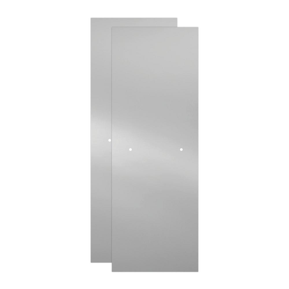 Simplicity 48 in. x 70 in. Semi-Frameless Traditional Sliding Shower Door in Bronze with Clear Glass - Super Arbor