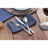 Rain II 36-Piece Forged 18/10 Stainless Steel Flatware Set Service for 12