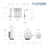 Premier PRO 100 GPD Reverse Osmosis Water Filtration System with LED Indicating Chrome Faucet