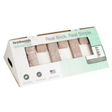 Brickwebb Rushmore Thin Brick Sheets - Corners (Box of 3 Sheets) 21 in x 15 in (5.3 linear ft.) - Super Arbor