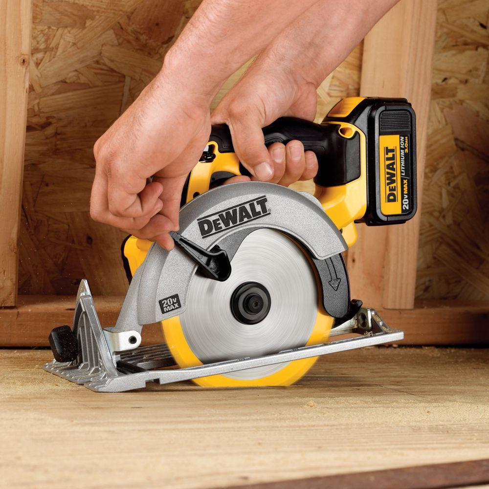 20-Volt 6-1/2 in. MAX Li-Ion Cordless Circular Saw (Tool-Only) with Bonus 6-1/2 in. 18-Tooth Fast Cutting Carbide Blade