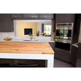 Unfinished Birch 6 ft. L x 25 in. D x 1.5 in. T Butcher Block Countertop