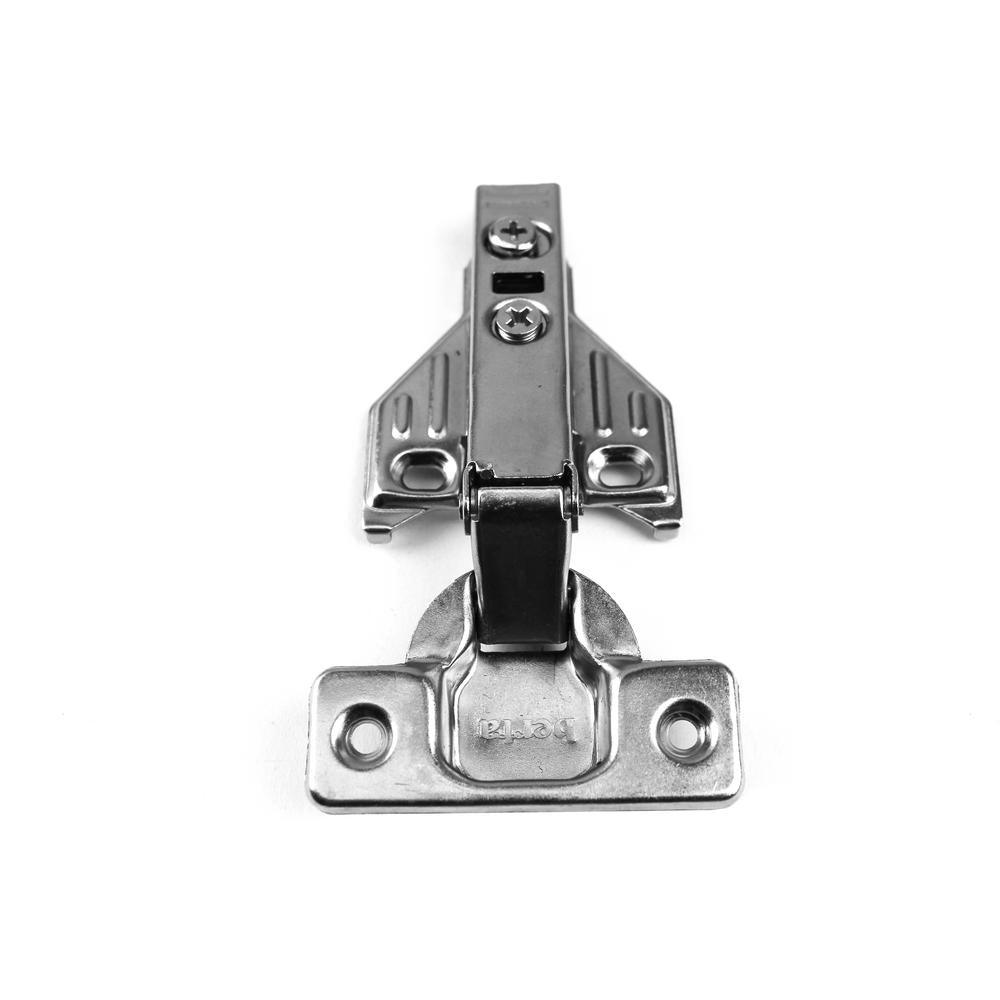 110-Degree 35 mm 1/2 in. Overlay Soft Close Face Frame Cabinet Hinges with Installation Screws (1-Pair) - Super Arbor