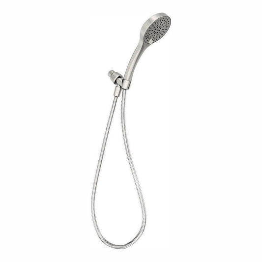 Iso 6-Spray 4.5 in. Single Wall Mount Handheld Rain Shower Head in Spot Resist Brushed Nickel Eco - Super Arbor