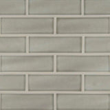 MSI Dove Gray Handcrafted 3 in. x 6 in. Glossy Ceramic Gray Subway Tile (1 sq. ft. / case)