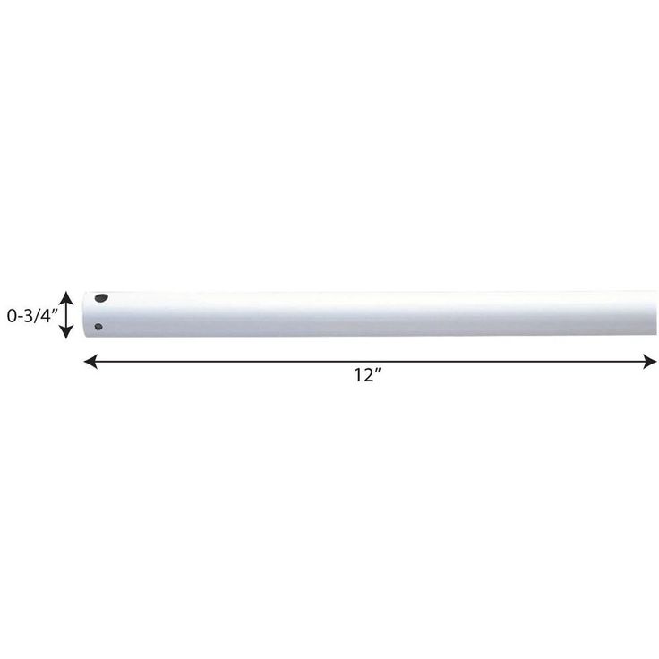 AirPro 12 in. White Extension Downrod