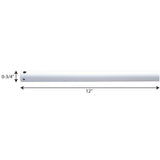 AirPro 12 in. White Extension Downrod