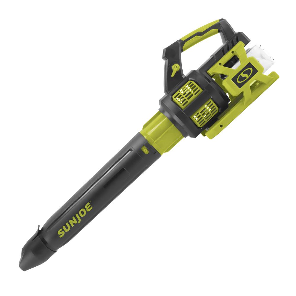 Sun Joe 140 MPH 560 CFM 48-Volt Cordless Brushless Turbine Jet Blower Kit with 2 x 2.0 Ah Batteries and Dual Charger - Super Arbor