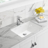 Swiss Madison Voltaire 21 in. Rectangular Undermount Bathroom Sink in Glossy White