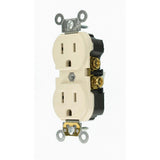 15 Amp Commercial Grade Duplex Outlet, Light Almond - Super Arbor