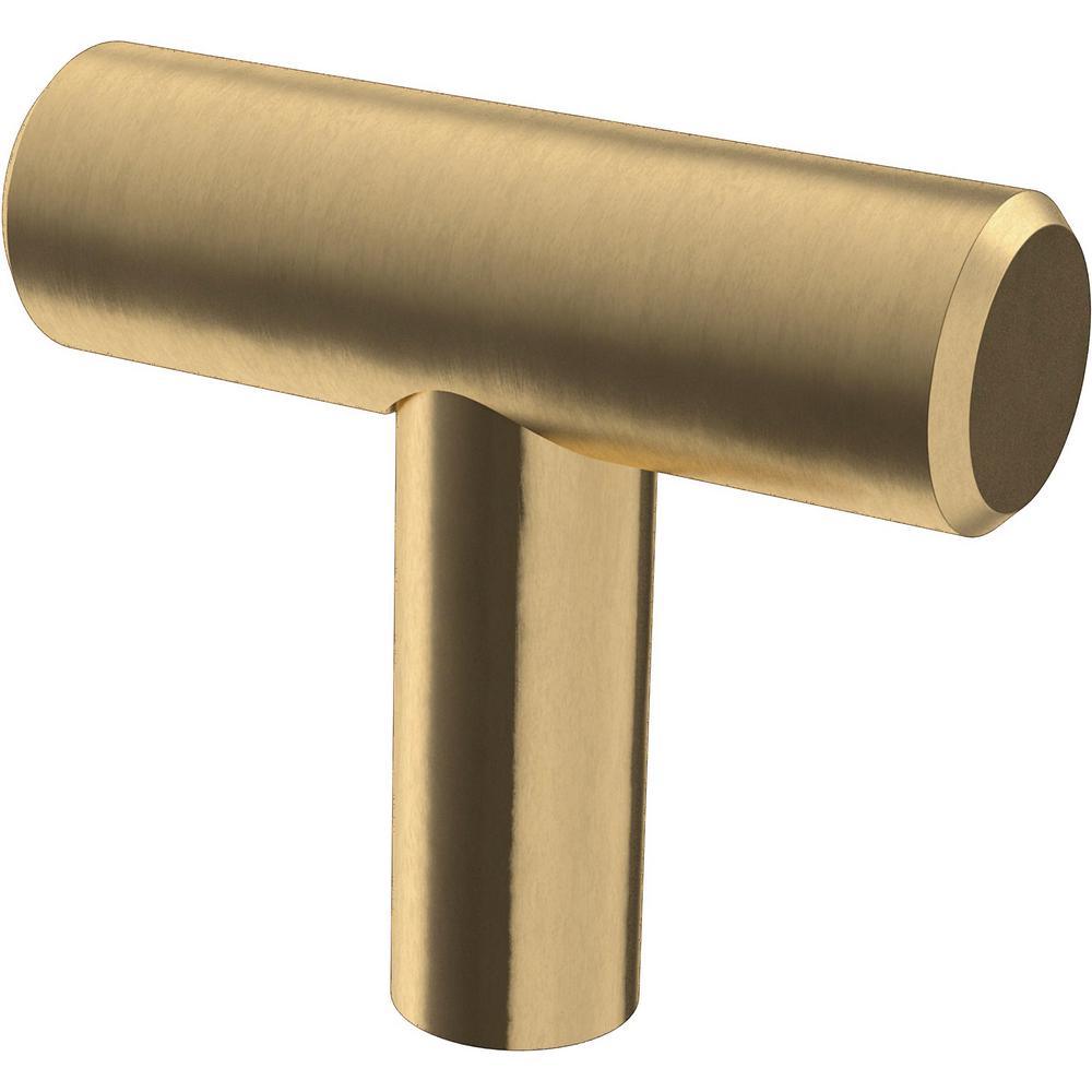 1-9/16 in. (40 mm) Champagne Bronze Bar Cabinet Knob (25-Pack) - Super Arbor