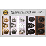 Home Protection Door Kit with Gold Decor Bracket and White Bars - Super Arbor