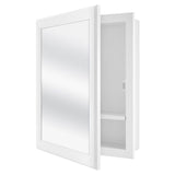 15-1/8 in. W x 19-1/4 in. H Framed Recessed or Surface-Mount Bathroom Medicine Cabinet in White