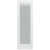 32 in. x 80 in. MODA Primed PMT1011 Solid Core Wood Interior Door Slab w/Translucent Glass - Super Arbor