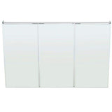 Pegasus 48 in. W x 31 in. H Rectangular Aluminum Medicine Cabinet with Mirror