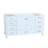 Cambridge 42 in. W Vanity Cabinet Only in White - Super Arbor