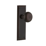 New York Plate 2-3/8 in. Backset Oil-Rubbed Bronze Privacy Bed/Bath New York Door Knob - Super Arbor