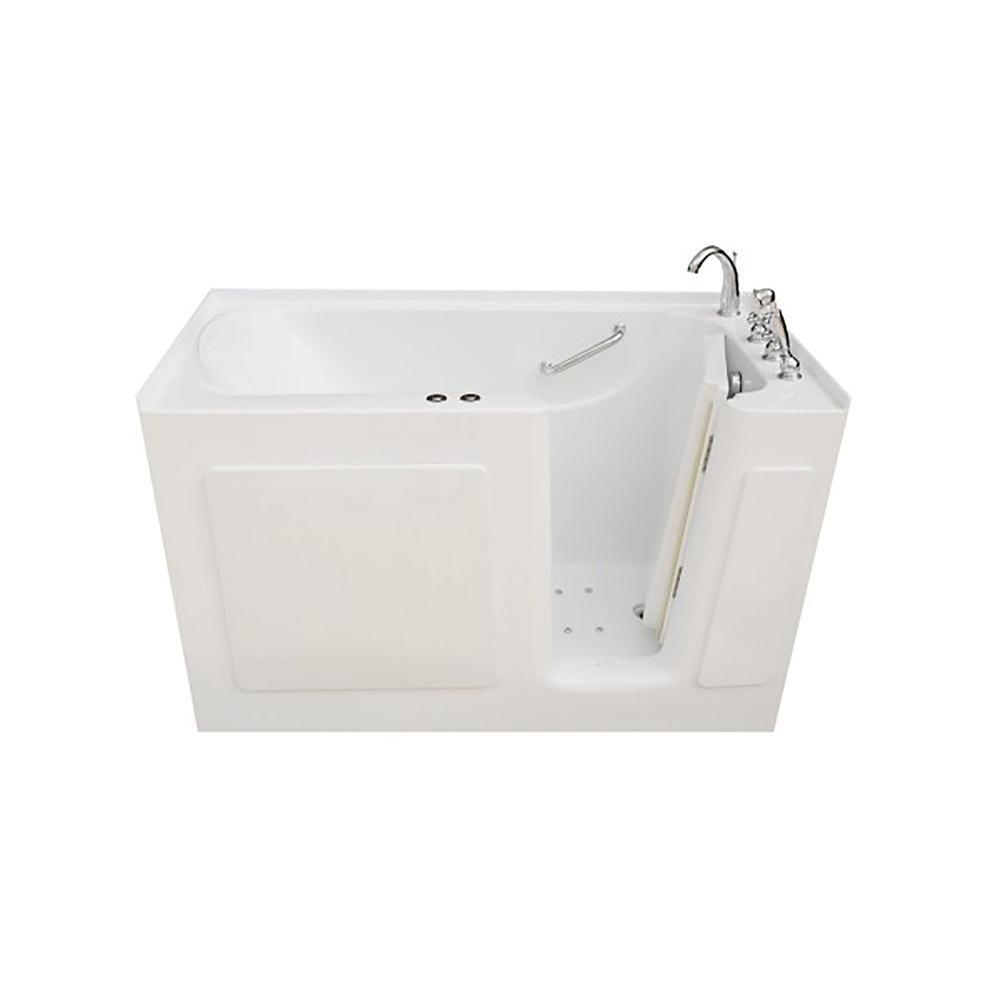 5 ft. Left Drain Walk-In Whirlpool and Air Bath Tub in White with Tranquility Package - Super Arbor