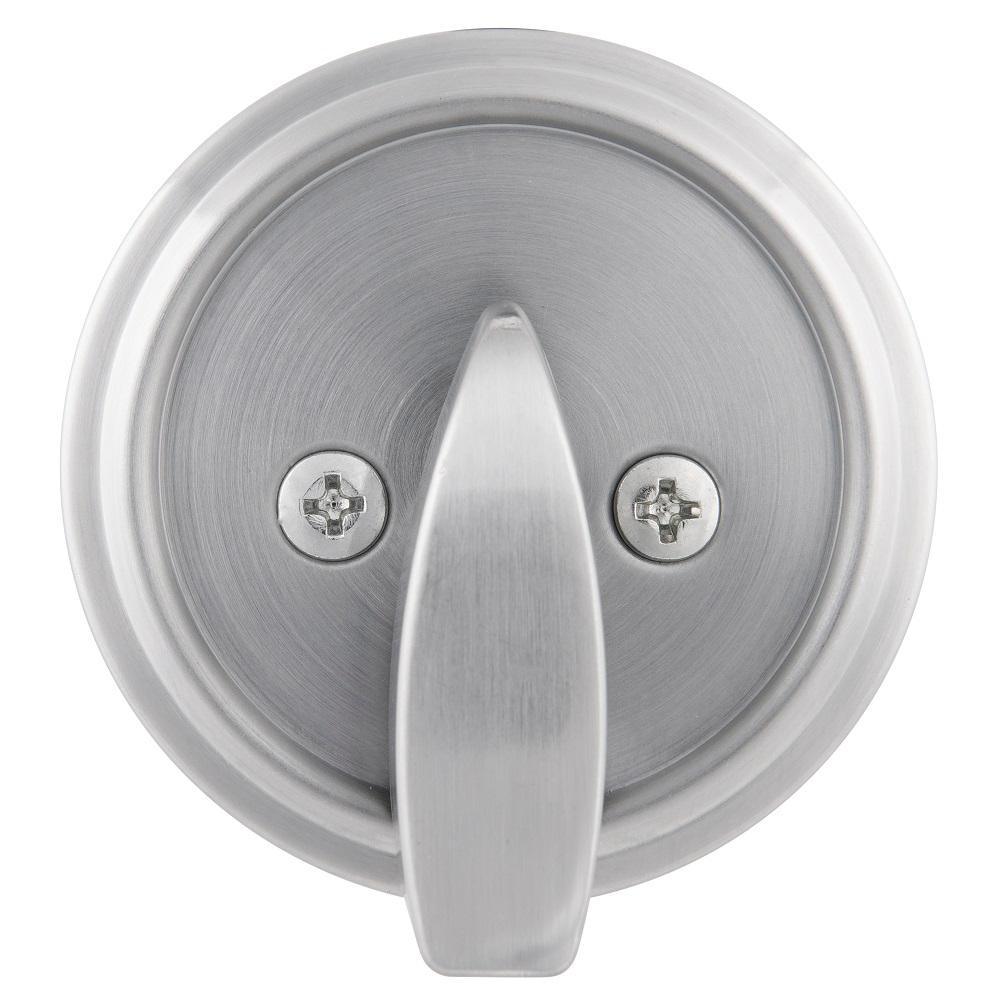 Commercial 2-3/4 in. Single Cylinder Satin Chrome Heavy-Duty Industrial Deadbolt - Super Arbor