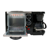 Breakfast Center 1450 W 2-Slice Black Toaster Oven