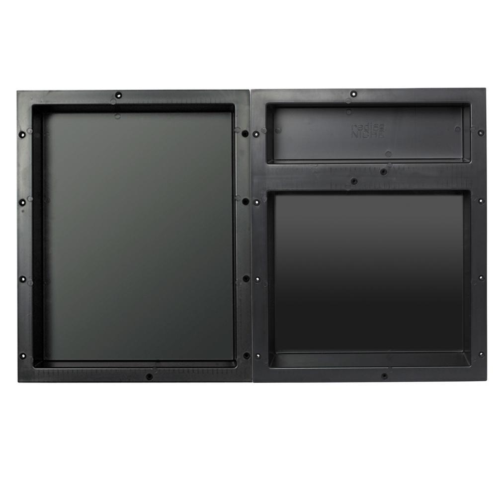Redi Niche 32 in. W x 20 in. H x 4 in. D Shampoo - Soap Triple Niche Set - Super Arbor