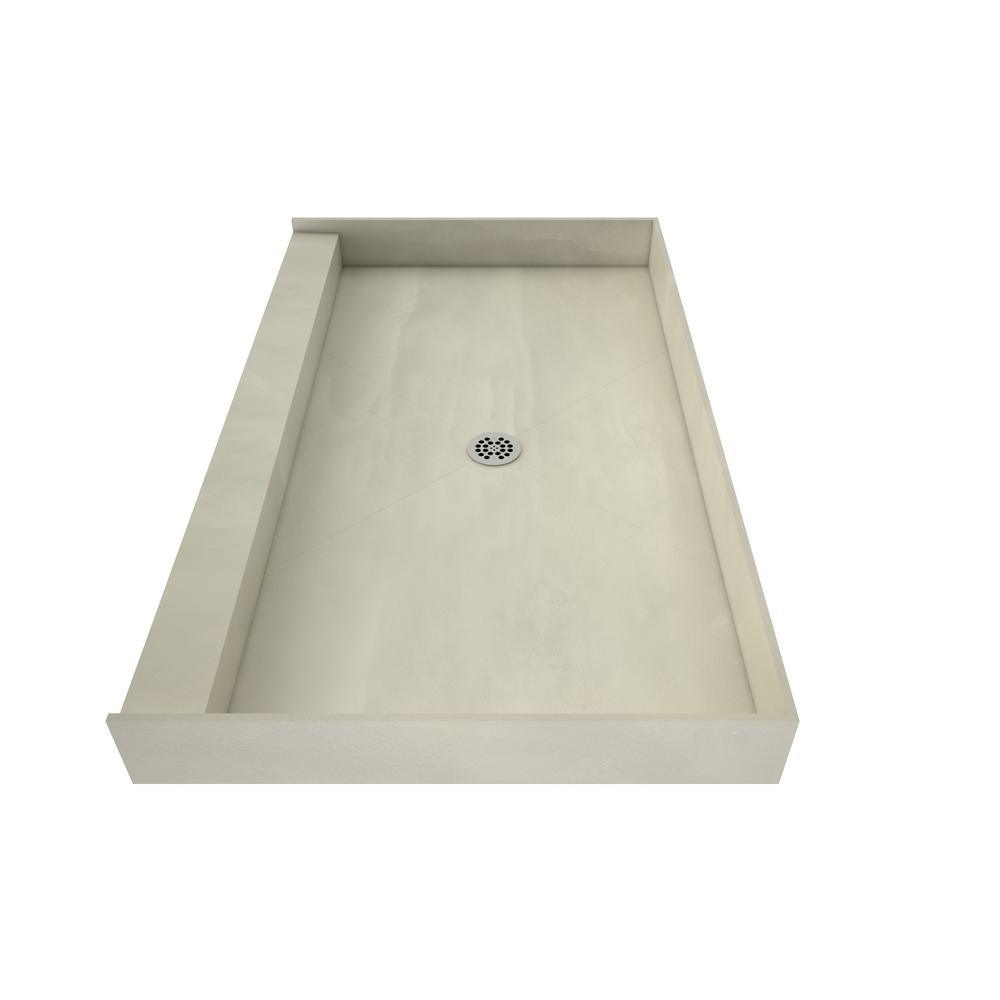 Redi Base 30 in. x 48 in. Single Threshold Shower Base with Center Drain and Polished Chrome Drain Plate - Super Arbor