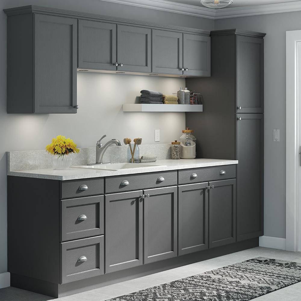 Easthaven Shaker Assembled 23.64 in. x 30 in. x 23.64 in. Frameless Corner Wall Cabinet in Unfinished Beech - Super Arbor