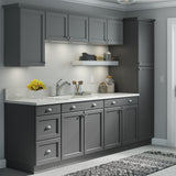 Easthaven Shaker Assembled 23.64 in. x 30 in. x 23.64 in. Frameless Corner Wall Cabinet in Unfinished Beech - Super Arbor