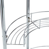 21 in. Pedestal Storage Unit in Chrome - Super Arbor
